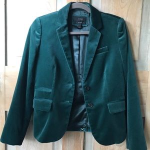J.crew Velvet School Boy Blazer size 4